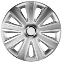Τάσια Αυτοκινήτου Versaco Aviator Ασημί - Carbon Με Δαχτυλίδια Χρωμίου 104288 Rc Cbx 14''