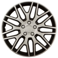 Τάσια Αυτοκινήτου Versaco Dakar Ασημί - Μαύρα Με Μπουλόνια Χρωμίου 108507 Nc 15''