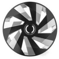 Τάσια Αυτοκινήτου Versaco Vector Μαύρα - Ασημί Με Δαχτυλίδια Χρωμίου 105223 Rc Bs Cbx14''