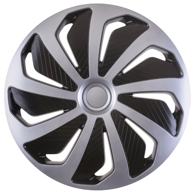 Τάσια Αυτοκινήτου Versaco Wind Ασημί - Μαύρα 106985 Cbx 14''