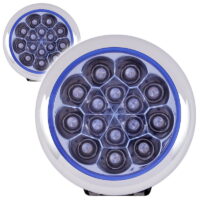 photo ΠΡΟΒΟΛΑΚΙΑ 15 LED ΜΠΛΕ ΣΤΡΟΓΓΥΛΑ 12V