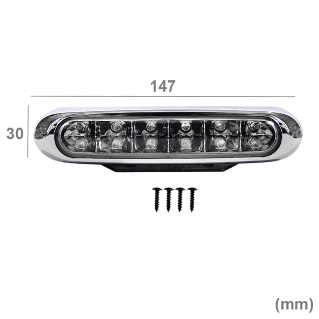 photo ΠΡΟΒΟΛΕΙΣ ΙΝΟΧ DAYLIGHT LED ΜΠΛΕ 12V