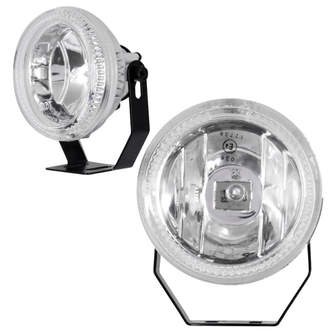 photo ΠΡΟΒΟΛΕΙΣ ΟΜΙΧΛΗΣ ME LED ANGEL EYE H3 12V 55W 2 ΤΕΜ.