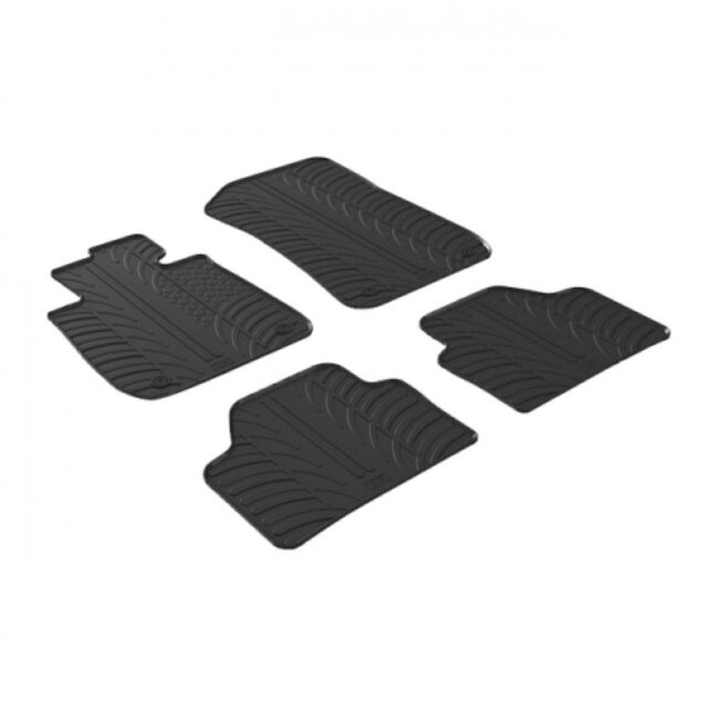 Λαστιχένια πατάκια αυτοκινήτου Gledring για Bmw X1 (2009-05/2015) - Σετ 4 Τεμαχίων