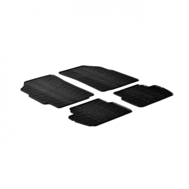 Λαστιχένια πατάκια αυτοκινήτου Gledring για Chevrolet Spark (2010+) / Modif  5πορτο (2012+) - Σετ 4 Τεμαχίων