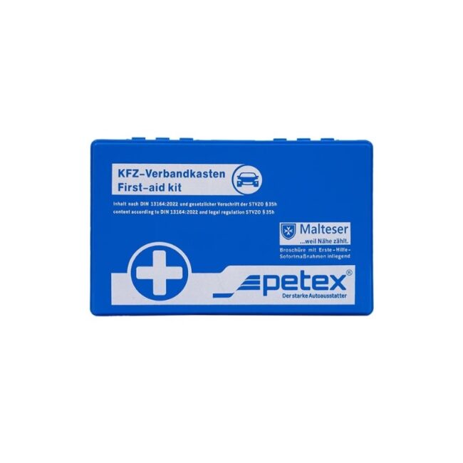 Φαρμακείο πρώτων βοηθειών Petex με 42 είδη με πιστοποίηση Din 13164:2022