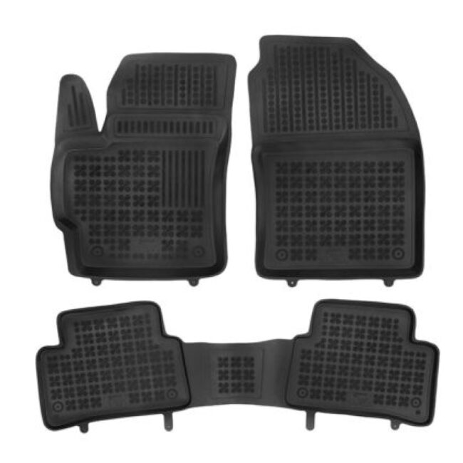 Λαστιχένια πατάκια αυτοκινήτου Rezaw-Plast σε μορφή σκάφης για Toyota Corolla Cross (2022+) - Σετ 3 Τεμαχίων